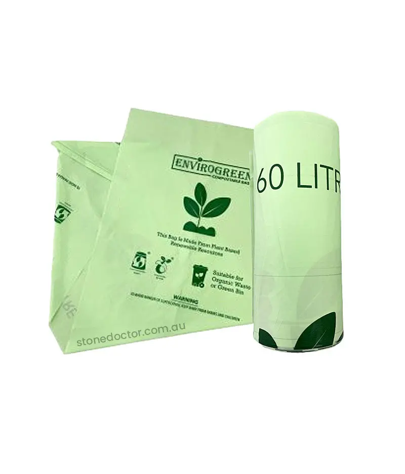 Maxvalu Heavy Duty 60L Compostable Star Seal Bin Liner 1