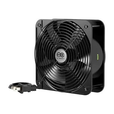 Axial Muffin Fan Kit With Power Cord, 120Vac, 200 X 60Mm, High Speed (Hs2060a-X) 1