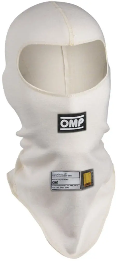 OMP First Racing Balaclava – FIA 8856-2018 and SFI 3.3/5 Certified Fire-Retardant Headwear