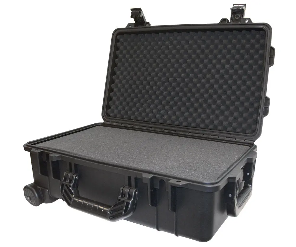 Ibex Protective Case 1800 With Foam, 21 X 14 X 8.8", Black, With Wheels (Ic-1800Bkw) 1