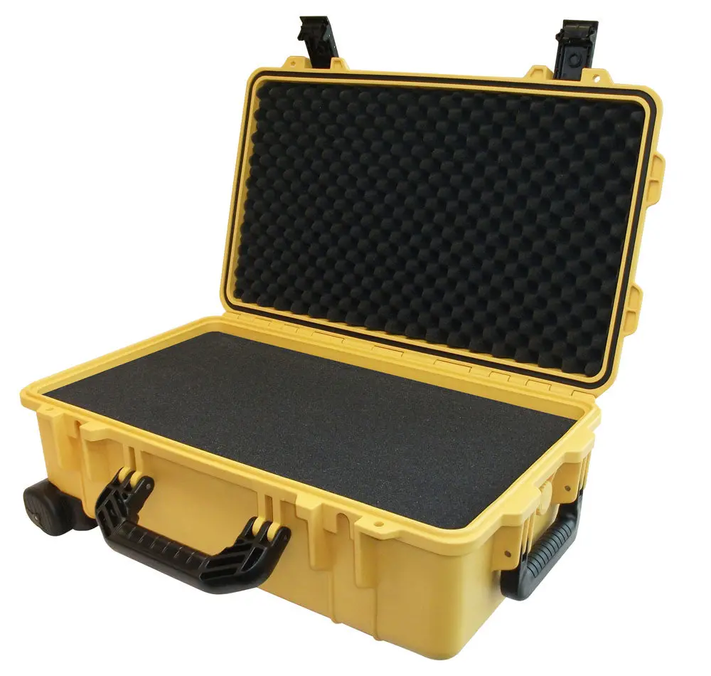 Ibex Protective Case 1800 With Foam, 21 X 14 X 8.8", Yellow, With Wheels (Ic-1800Ylw) 1