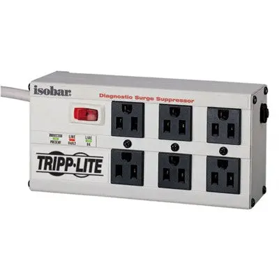 Isobar 6 Outlet Surge Suppressor Power Bar, 6Ft Cord (Isobar6ultra) 1
