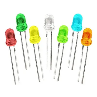 Led - 5Mm Super Bright, White, 40,000Mcd, Pkg/3 (Nte30139) 1
