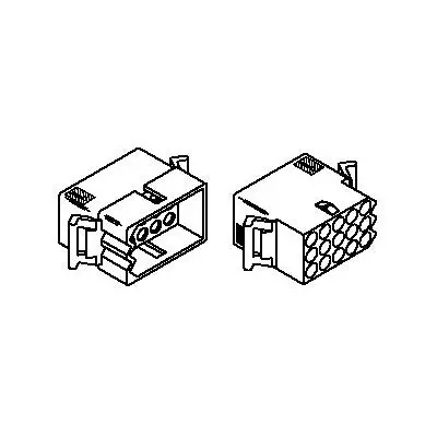 Molex 0.093" (2.36Mm) Multipin Connector Kit - 15 Contacts, 1 Set (1375Prt) 1