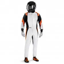 Mono Sparco Racing Competition Blanco/Naranja/Negro | Fia 8856-2018 1