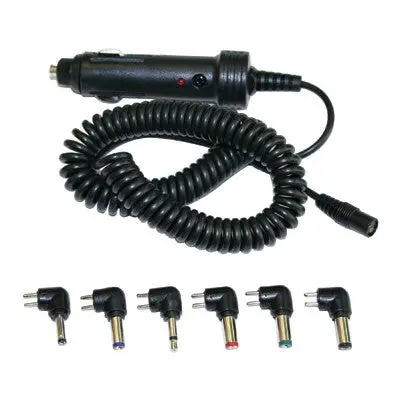 Lighter Plug To 6 Universal Jacks, Coiled Cord, 6Ft (Car-U) 1