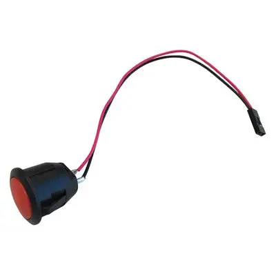 Push Button Switch - Spst 3A On-Off, Red, Wire Leads (Pbs-104Wire) 1