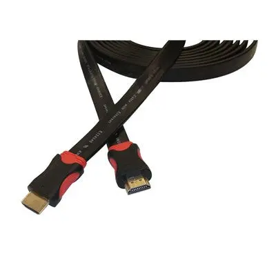 Flat High Speed Hdmi Cable With Ethernet M-M, 0.9M (3') (Pl-Hd-3) 1