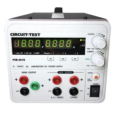 Triple Output - Linear (18Vdc/6A, Fixed 12Vdc @0.8A & 5 Or 3.3Vdc @0.8A), Remote Programmable (Psb-4618) 1