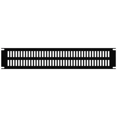 Slotted Steel Rack Panel, Black - 1U, 1.75H (Pvss19001bk2) 1