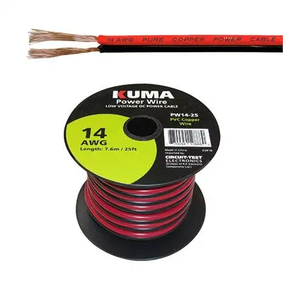 Low Voltage Dc Power Cable, 14Awg, 25Ft Roll (Pw14-25) 1