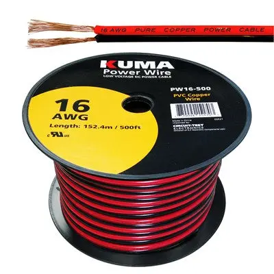 Low Voltage Dc Power Cable, 16Awg, 500Ft Roll (Pw16-500) 1