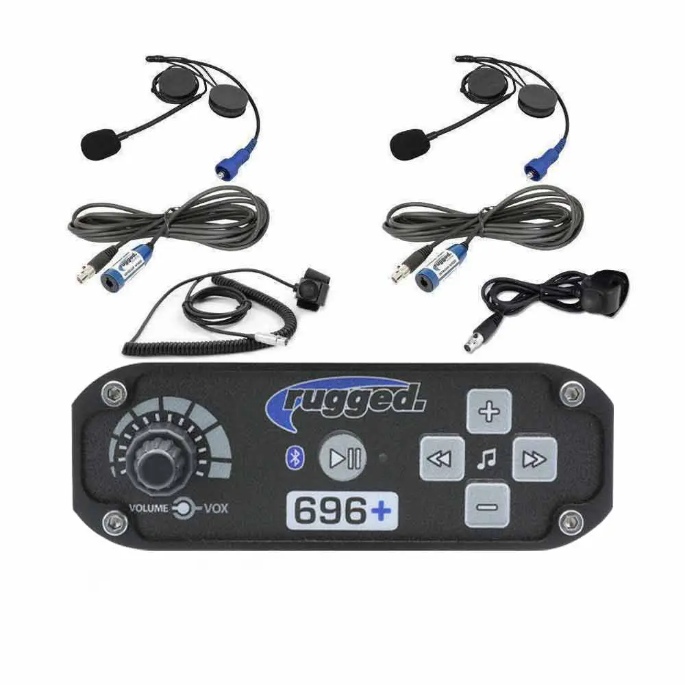 2 Person Rrp696 Plus Intercom System & Alpha Audio Helmet Kits 1