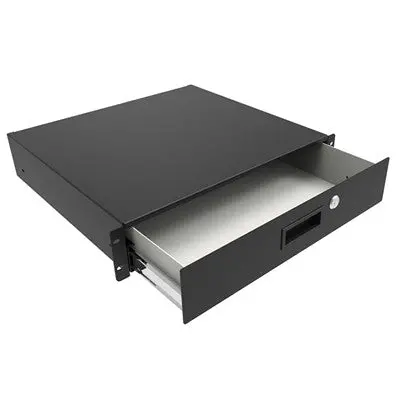 Locking Storage Drawer, 2U, 3.5"H,  16.25"D (Rdrw1900316bk1) 1