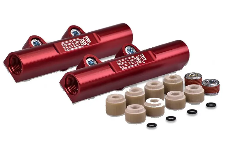 Iag Performance V3 Red Top Feed Fuel Rails For 2002-2014 Wrx / 2007+ Sti / 2008-2012 Legacy Gt / 2006-2013 Forester Xt 1