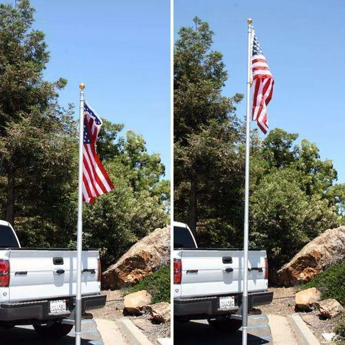 Rugged Radios 20 Ft Telescoping Flag Pole For Base Camp & Base Station Antenna 1