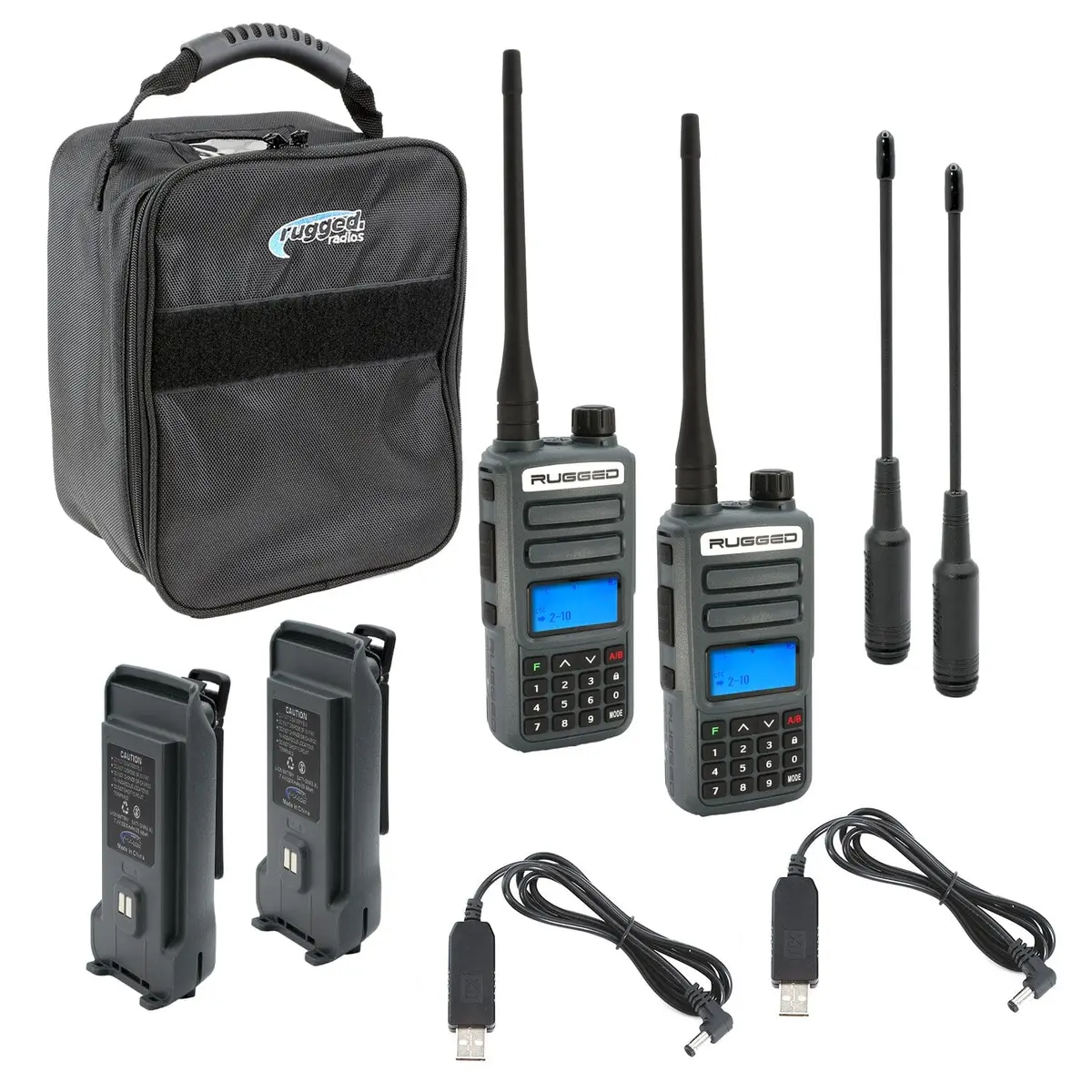 Rugged Radios Gmr2 Plus  Adventure Pack - Gmr2 Plus - Gmrs & Frs Two Way Handheld Radios /W Accessories - Safety Orange 1