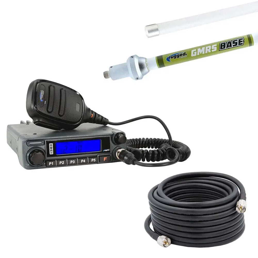 Base Camp - Uhf Mobile Radio With Fiberglass Antenna Kit 1