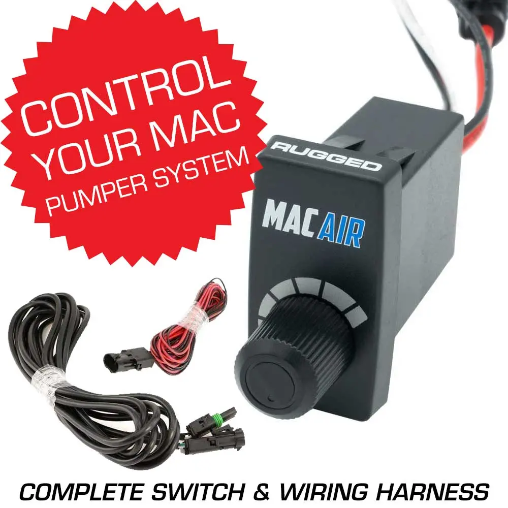 Rocker Switch Variable Speed Controller (Vsc) For Mac Helmet Air Pumper - Complete Switch & Wiring Harness 1