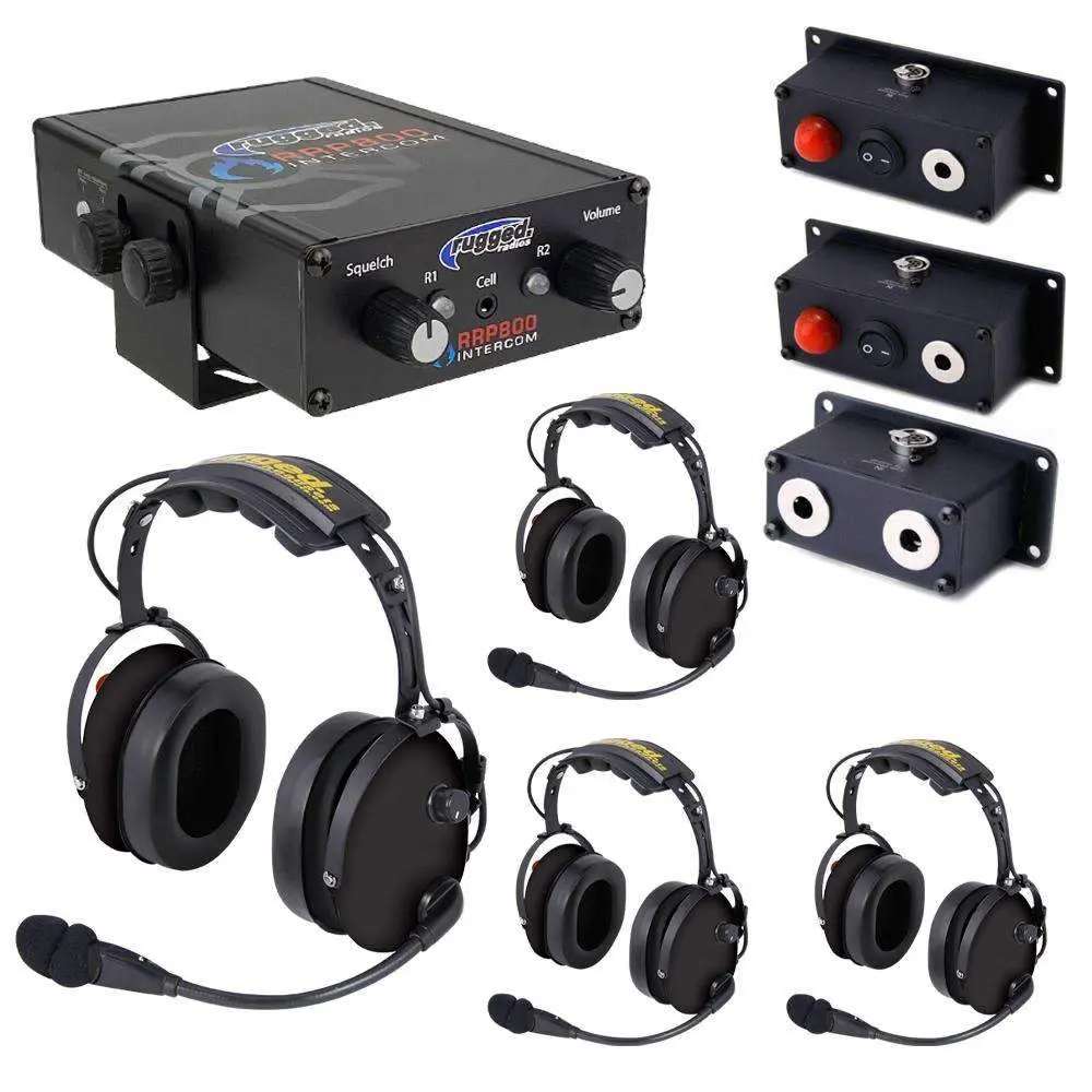 Fire And Safety 4-Person Dual Radio Intercom Kit With Oth Headset 1
