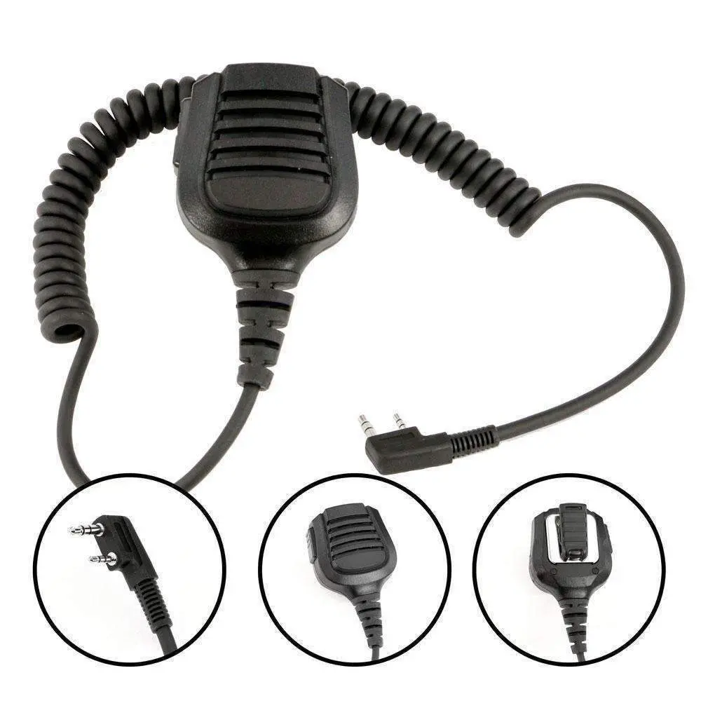 Hand Speaker Mic Waterproof For Handheld Radios 1