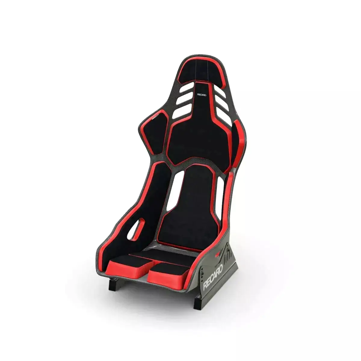 Recaro Podium Cfk (Cf/Kevlar) Fia/Abe Large/Left Hand Seat - Alcantara Red/Leather Blk 1