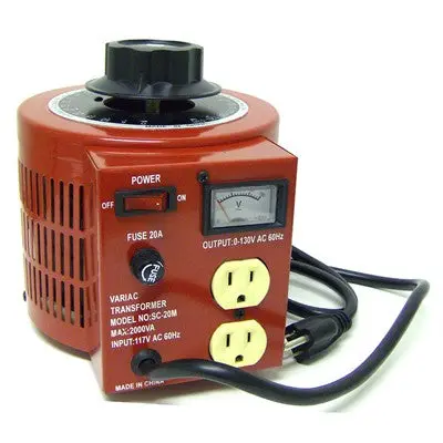 Variable Voltage Transformer With Meter - 20A, 2000 Watt (Sc-20M) 1