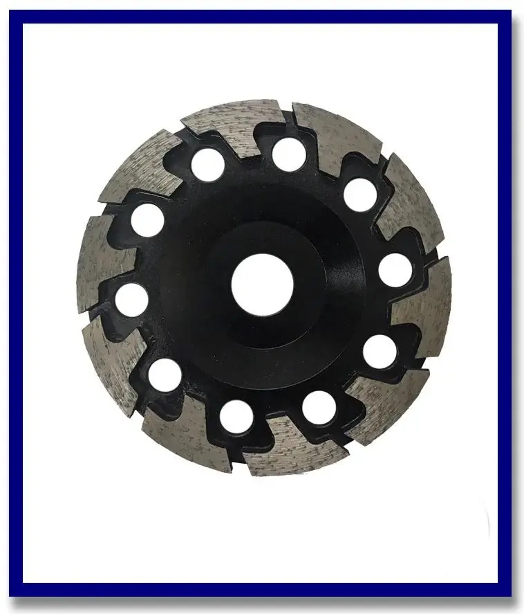 125Mm Sda Cup Wheel #30/40 Black T-Shaped Segments 22.2Mm Bore 1