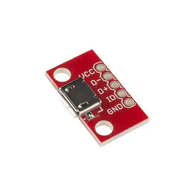 Usb 'Micro-B' Female Breakout Board (Sf-Bob-12035) 1