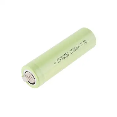 Lithium Ion Rechargeable Battery, 18650 Cell - 3.7V, 2600Mah, Solder Tabs (Sf-Prt-13189) 1