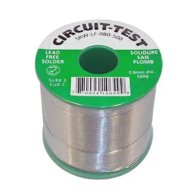 Lead Free Solder - 0.8Mm, 500G Roll (Srw-Lf-080-500) 1
