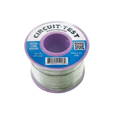 Rosin Core Solder - 0.6Mm, 200G Roll (Srw6337060-0200) 1
