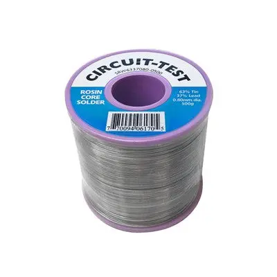 Rosin Core Solder - 0.8Mm, 500G Roll (Srw6337080-0500) 1