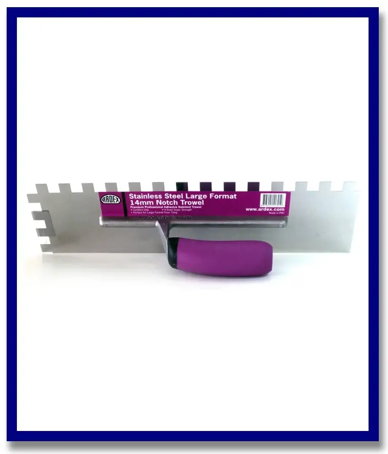 Ss Large Format 14Mm Notch Trowel 1