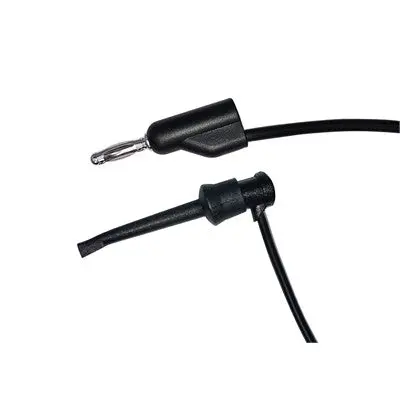 Stacking Banana Plug To Hook Clip Patch Cord, 24", Black (Tle324b) 1