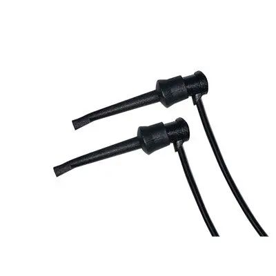 Hook Clip Patch Cord, 12", Black (Tle412b) 1