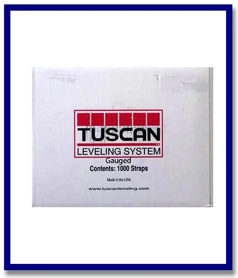 Tuscan Levelling System Strap - 1000 Pcs (Gauged) - 1 Box 1