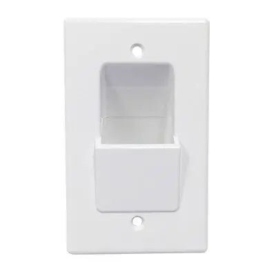 Wall Plate - Wire Feed Through, Low Profile, 1 Gang (Wcp-222) 1
