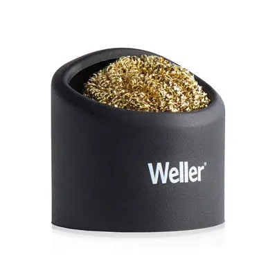 Weller Soldering Brass Sponge Tip Cleaner With Silicone Holder (Wlaccbsh-02) 1