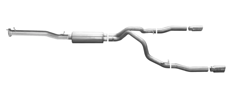 Gibson Aluminized Dual-Split Cat-Back Exhaust For 2015–2018 Chevrolet Silverado 1500 Ls (5.3L) 1