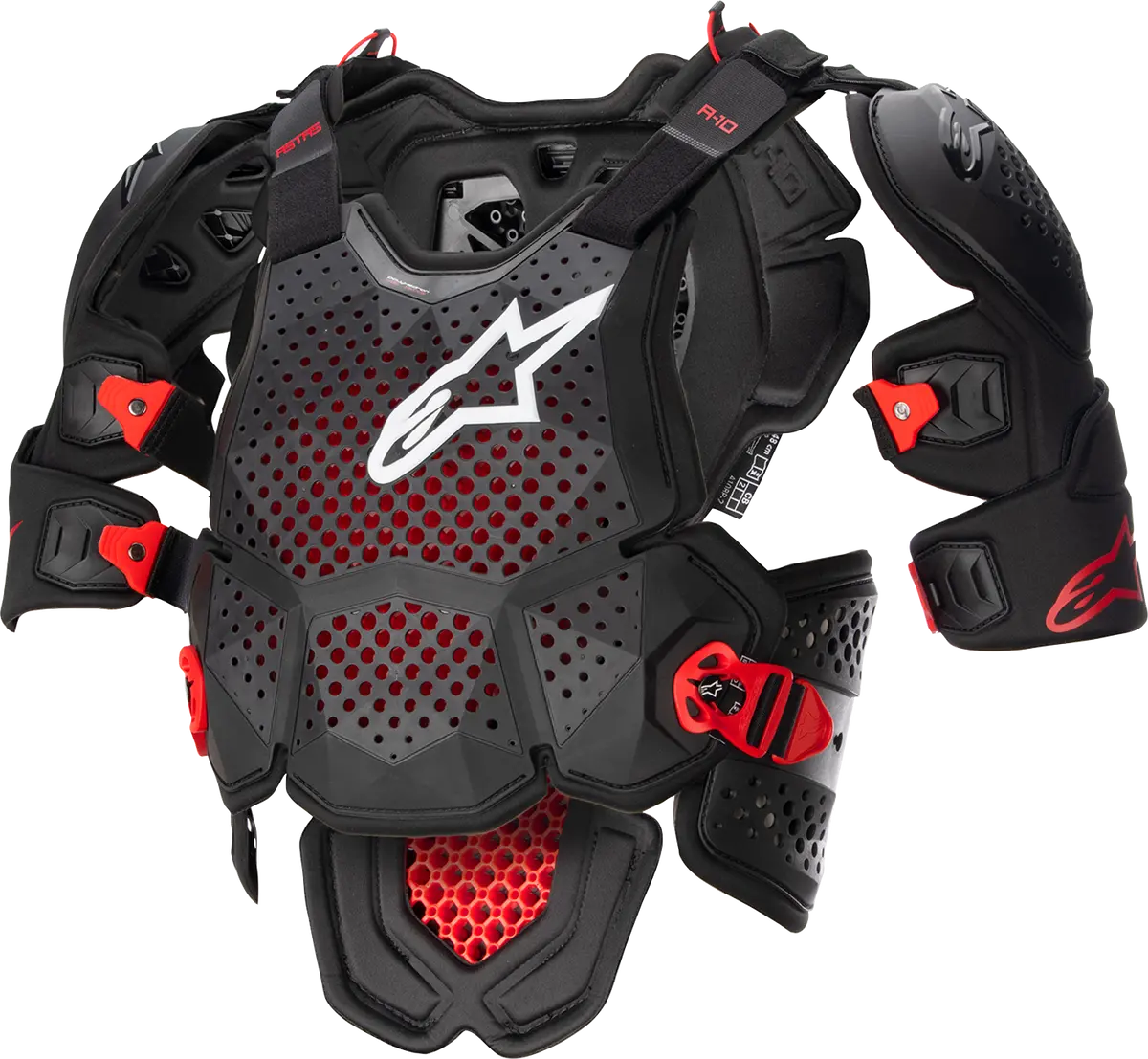 Alpinestars A-10  Roost Guard V2 - Black/Red - M/L 6700523-1431-Ml 1