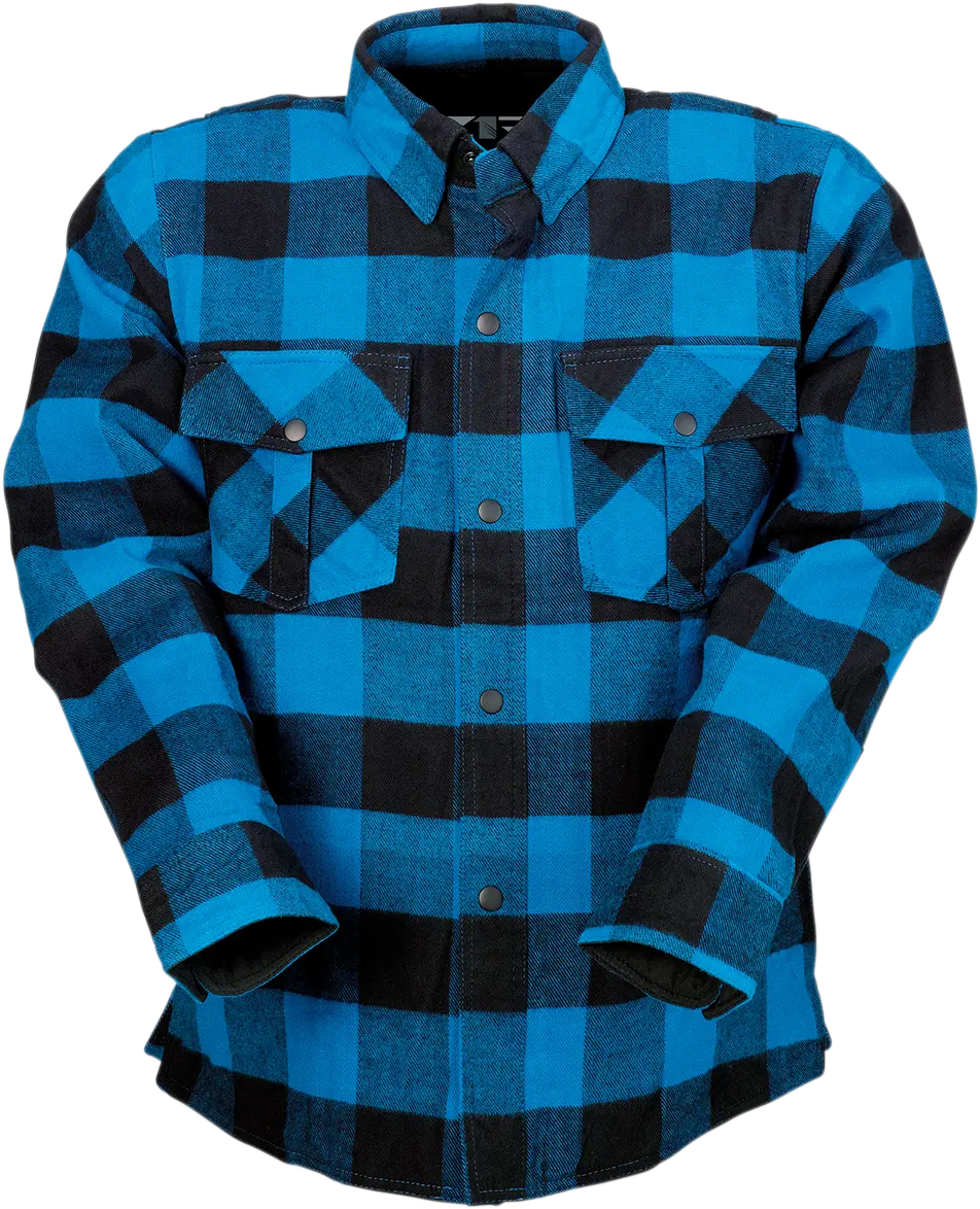 Z1R Duke Flannel Shirt – Blue/Black Plaid, Size 3Xl (Style 3040-2871) 1