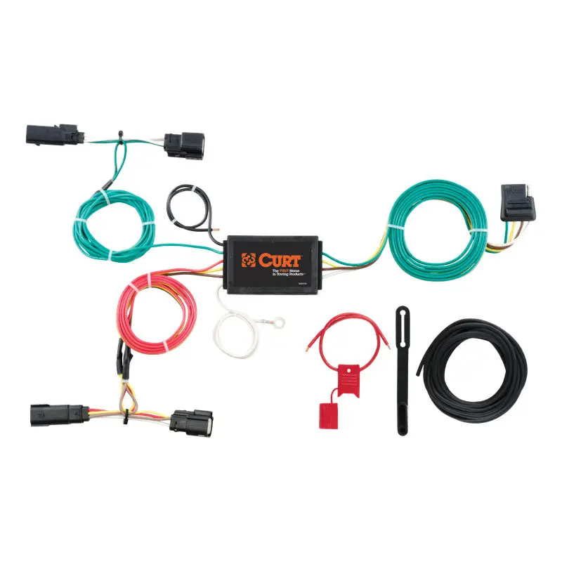 Curt Custom 4-Way Flat Trailer Wiring Harness For 2015–2018 Ford Edge 1