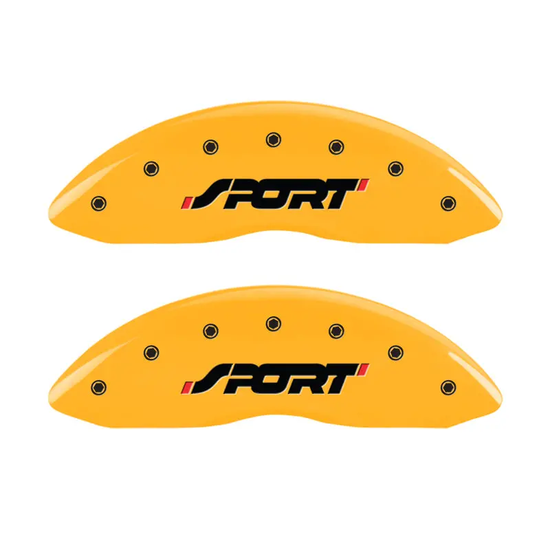 Mgp Engraved Front And Rear Caliper Covers – Sport Yellow Finish With Black Text 1